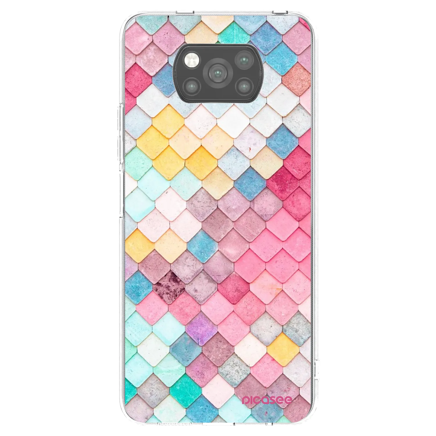 Picasee Xiaomi Poco X3 Pro Hülle - Schwarzes Silikon - Farbiges Dach