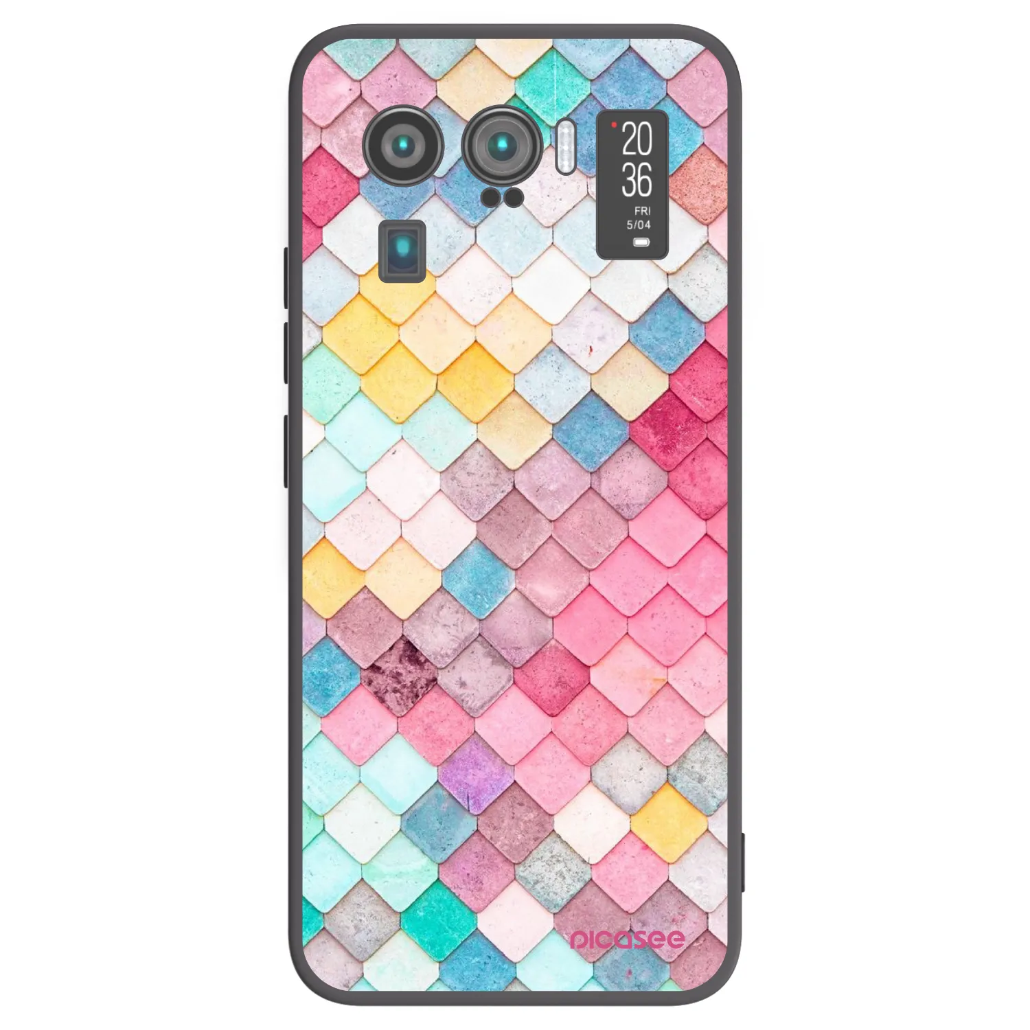 Picasee Xiaomi Mi 11 Ultra Hülle - Schwarzes Silikon - Farbiges Dach