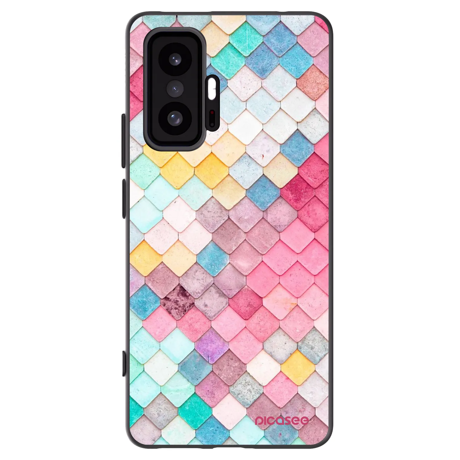 Picasee Xiaomi 11T Hülle - Schwarzes Silikon - Farbiges Dach