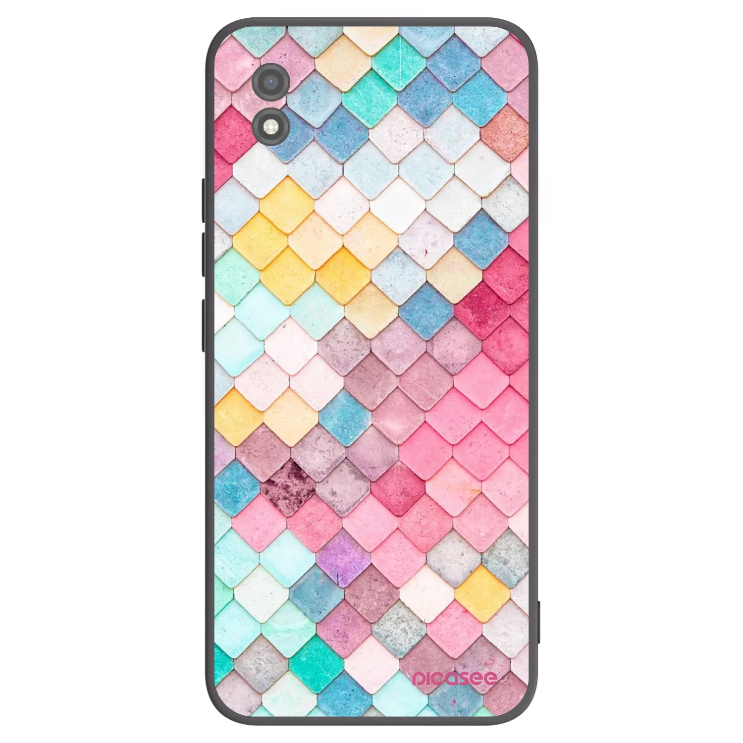 Picasee Realme C11 (2021) Hülle - Schwarzes Silikon - Farbiges Dach