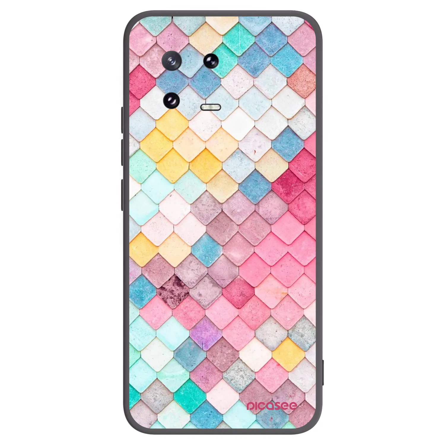 Picasee Xiaomi 13 Pro Hülle - Schwarzes Silikon - Farbiges Dach