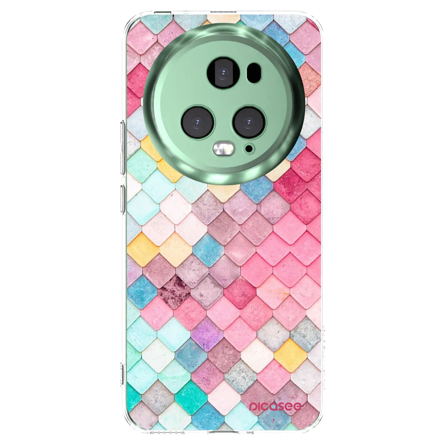 Picasee Honor Magic5 Pro Hülle - Transparentes Silikon - Farbiges Dach