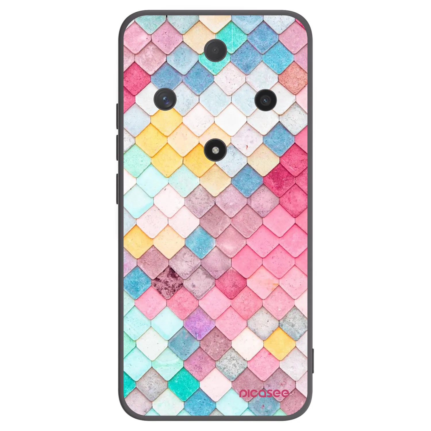 Picasee Honor Magic6 Lite 5G Hülle - Schwarzes Silikon - Farbiges Dach