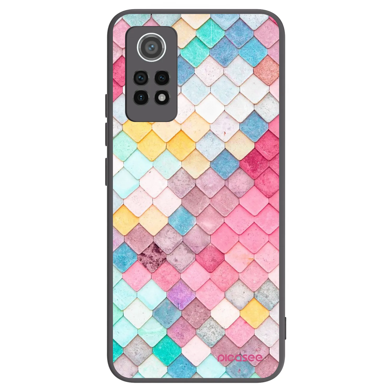Picasee Xiaomi Redmi Note 12 Pro 4G Hülle - Schwarzes Silikon - Farbiges Dach