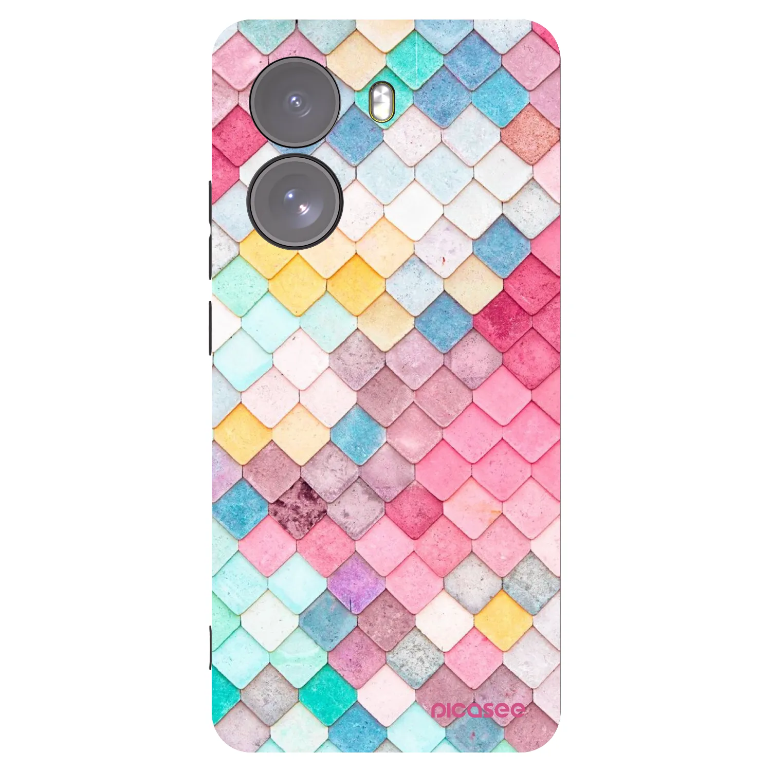 Picasee Xiaomi Poco X7 Hülle - Schwarzes Silikon - Farbiges Dach