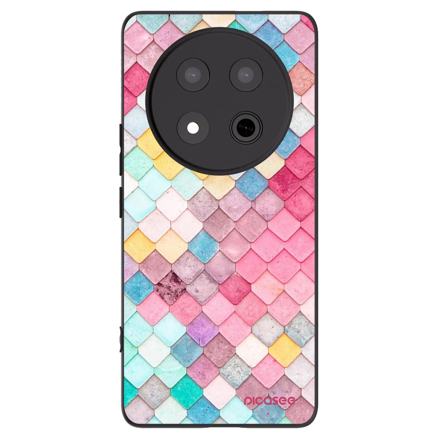 Picasee Honor Magic7 Lite 5G Hülle - Schwarzes Silikon - Farbiges Dach