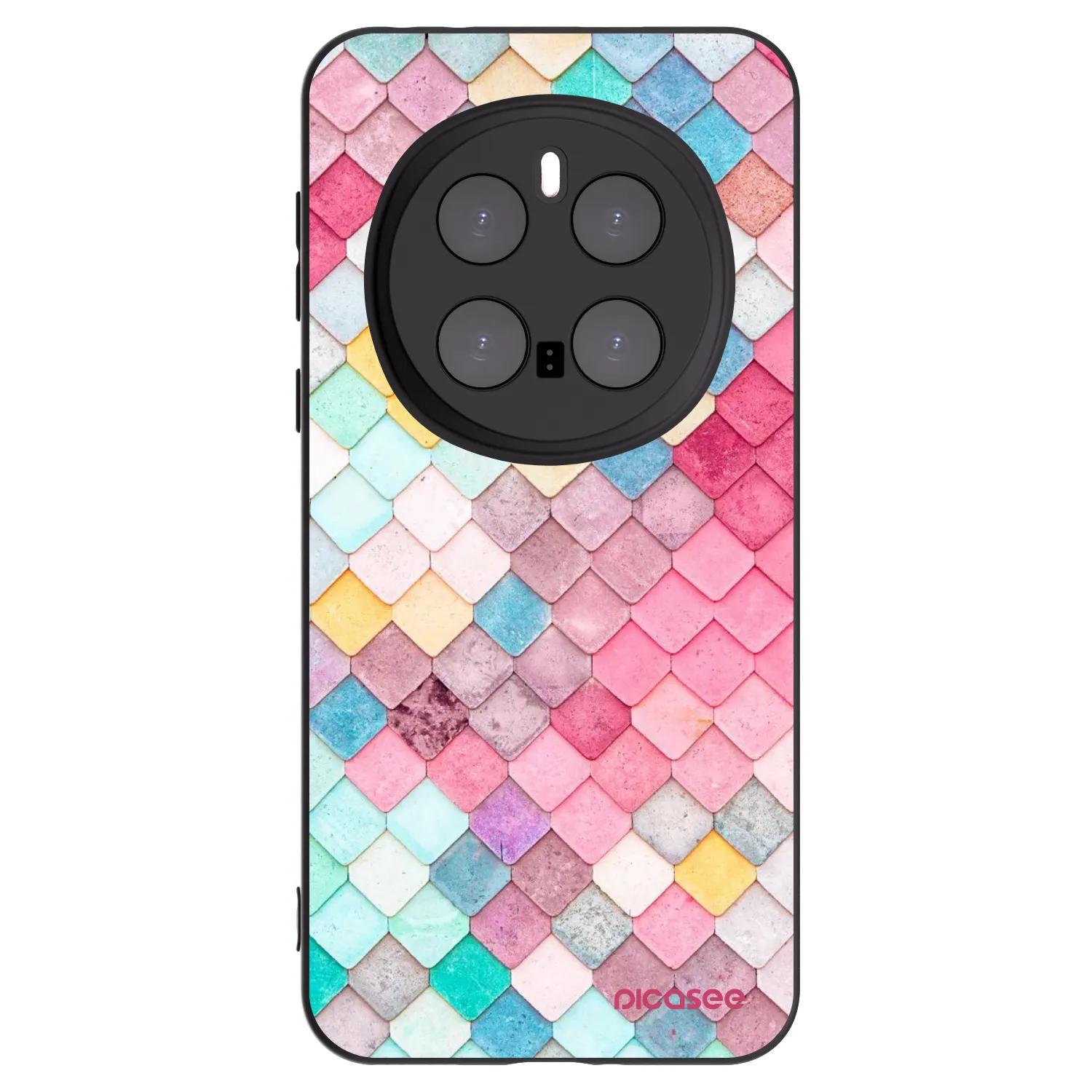 Picasee Honor Magic7 Pro 5G Hülle - Schwarzes Silikon - Farbiges Dach