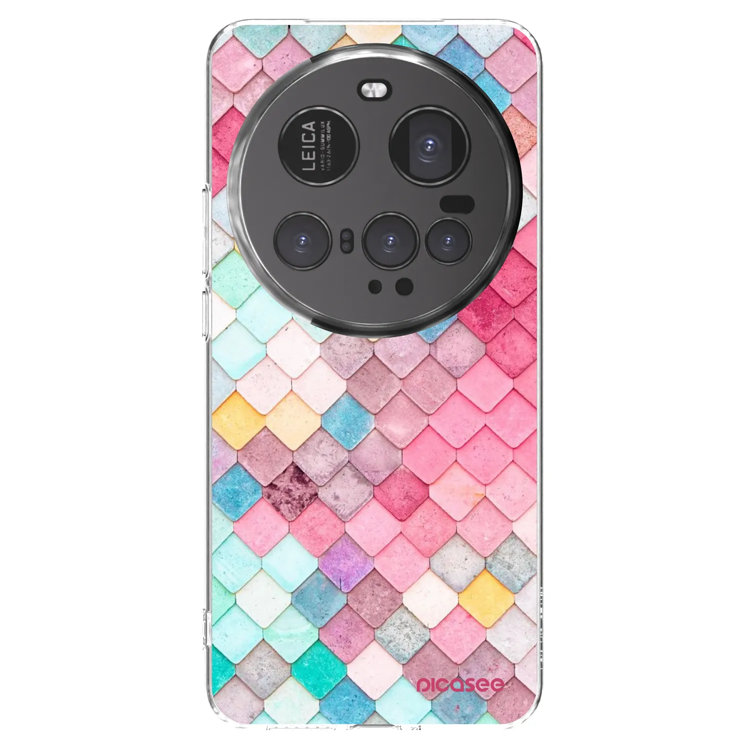 Picasee Xiaomi 15 Ultra Hülle - Transparentes Silikon - Farbiges Dach