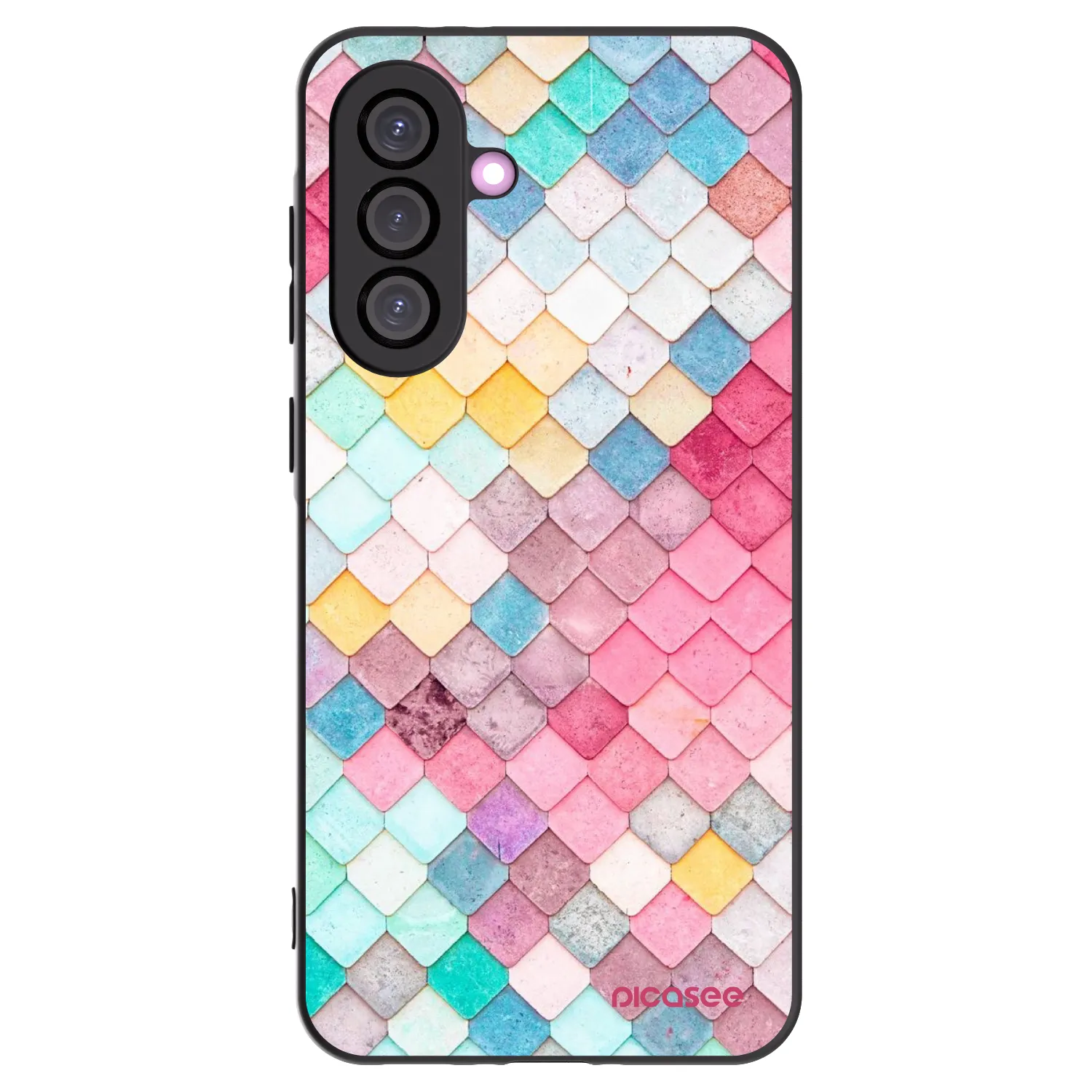 Picasee Samsung Galaxy A36 5G Hülle - Schwarzes Silikon - Farbiges Dach