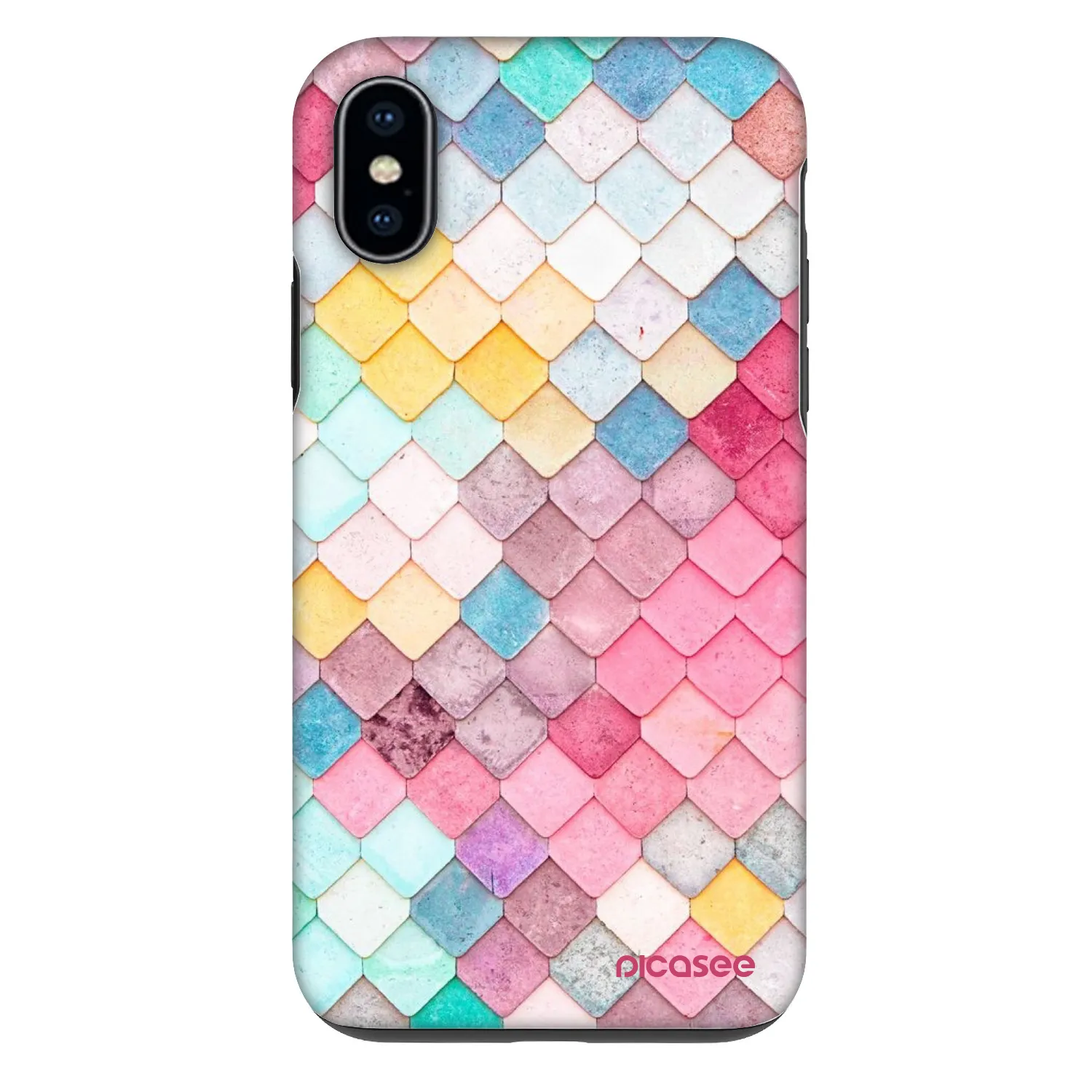 Picasee Fashion Case für Apple iPhone X/XS - Farbiges Dach