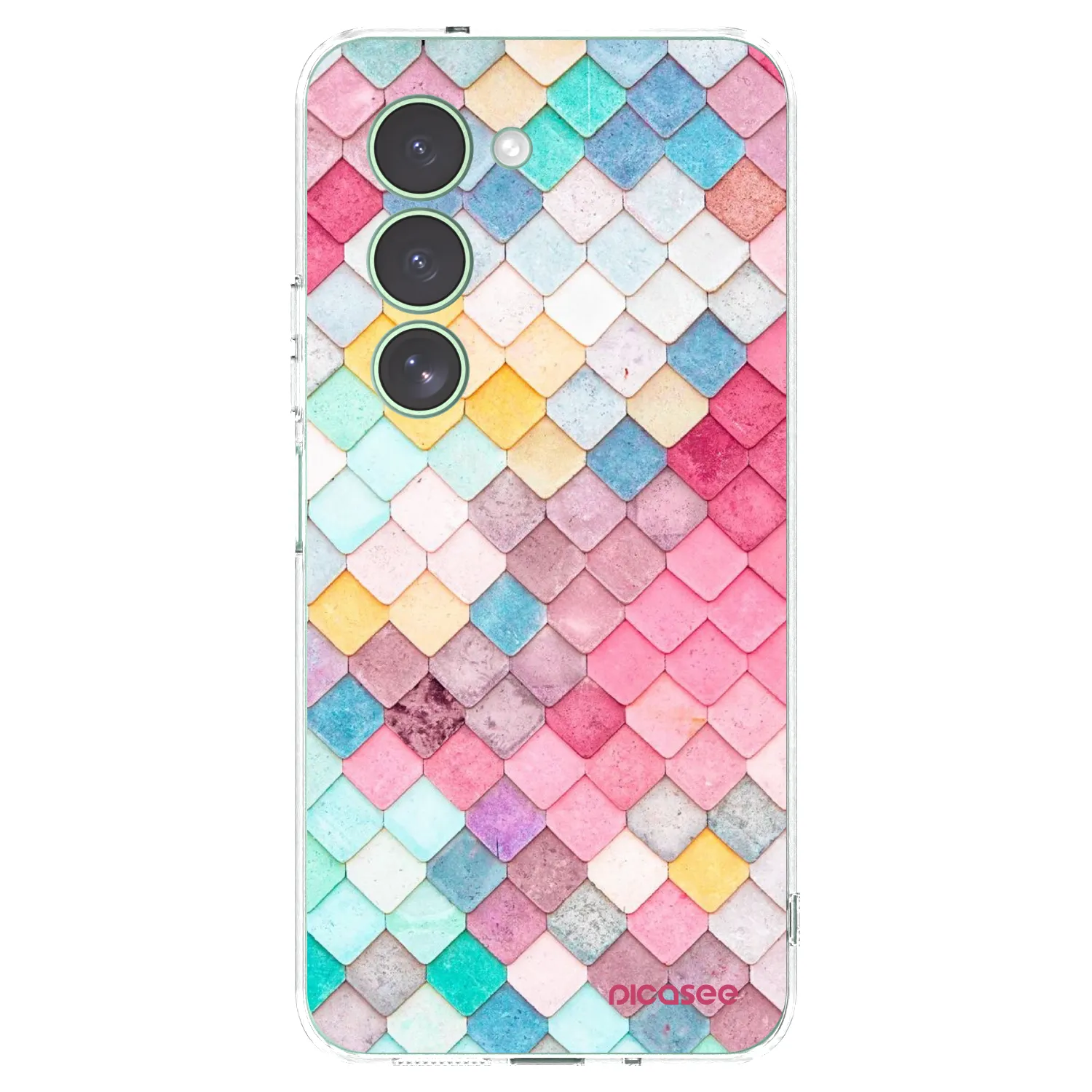 Picasee Xiaomi Redmi 15 5G Hülle - Transparentes Silikon - Farbiges Dach