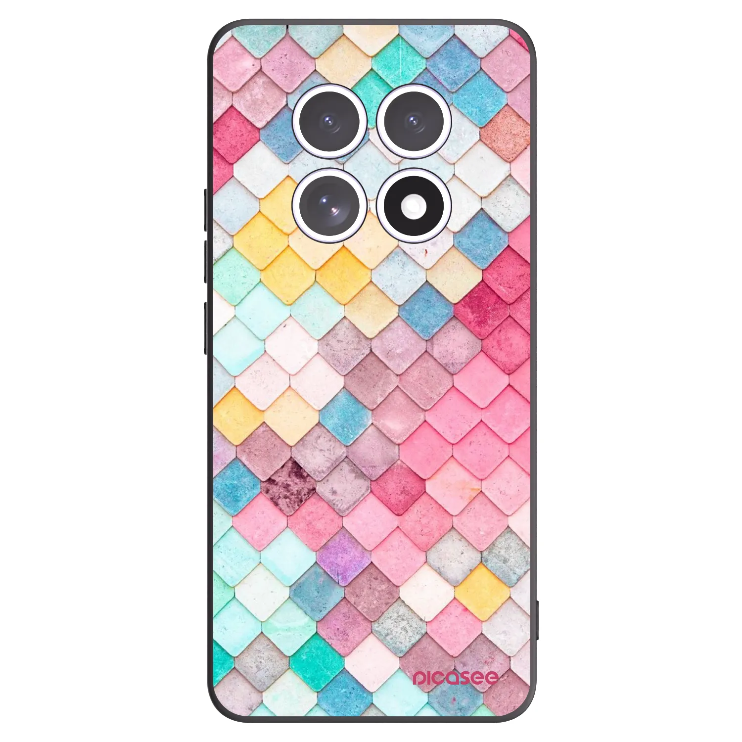 Picasee Xiaomi Redmi Note 15 Hülle - Schwarzes Silikon - Farbiges Dach