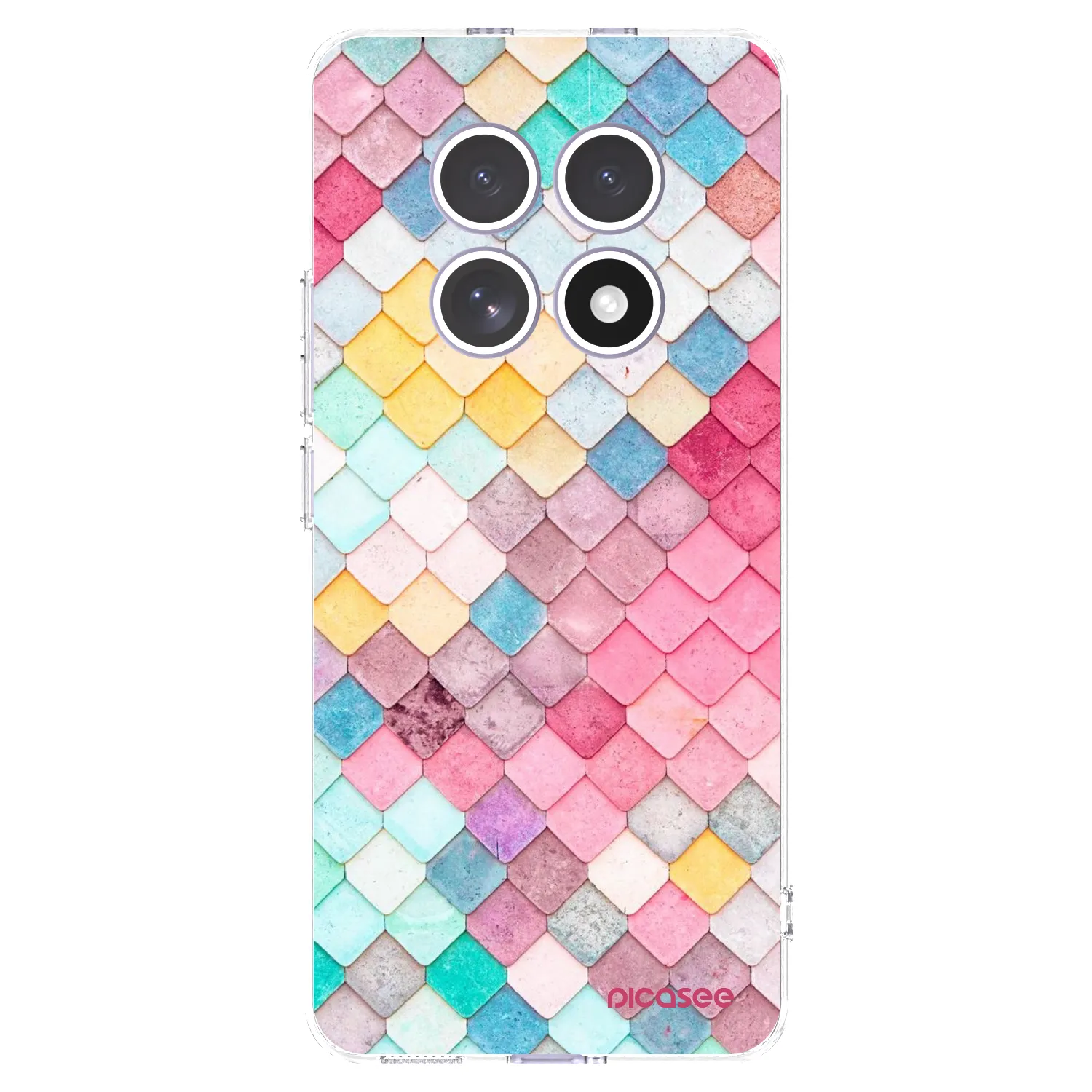 Picasee Xiaomi Redmi Note 15 Hülle - Transparentes Silikon - Farbiges Dach