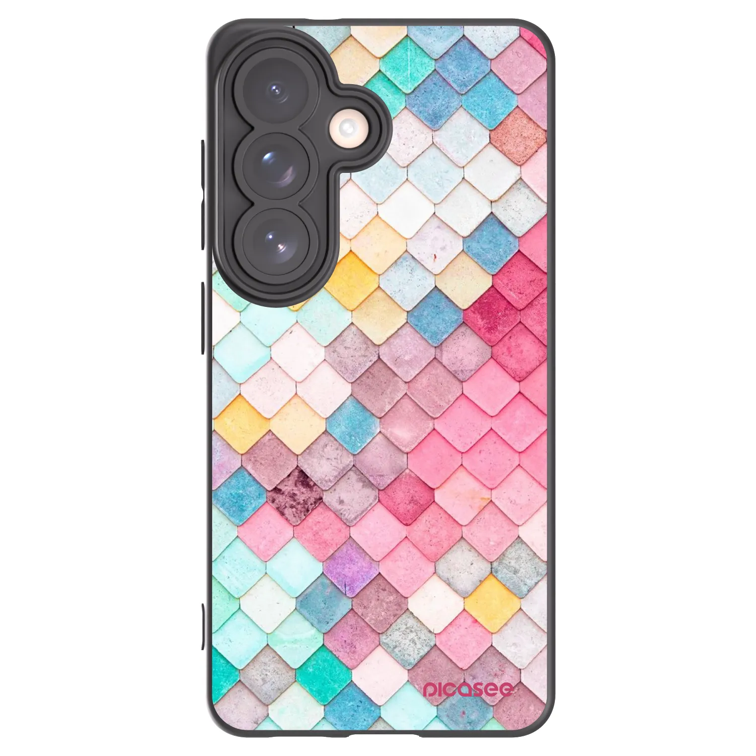 Picasee Samsung Galaxy S26 Hülle - Schwarzes Silikon - Farbiges Dach