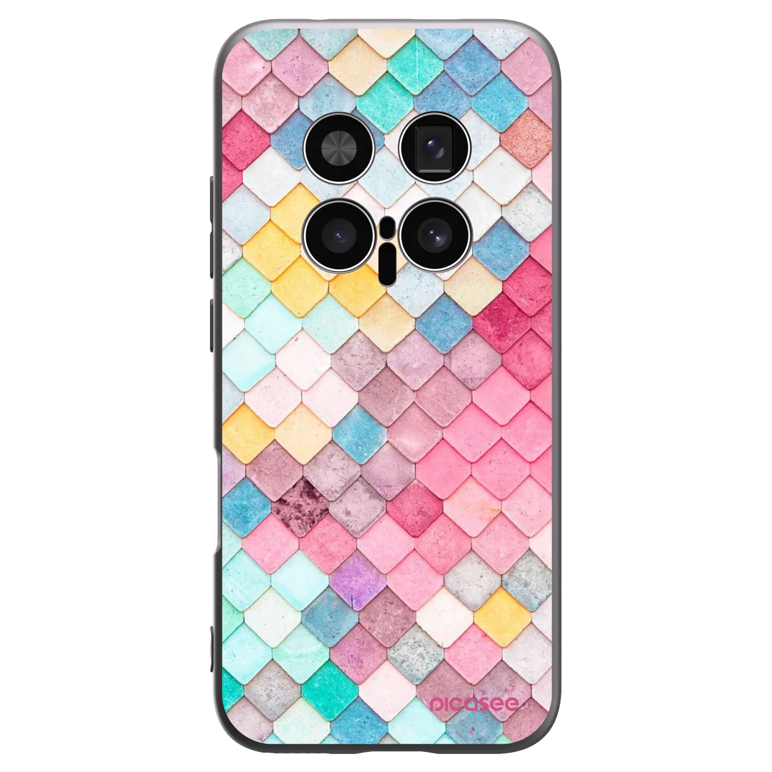 Picasee Honor Magic8 Pro 5G Hülle - Schwarzes Silikon - Farbiges Dach