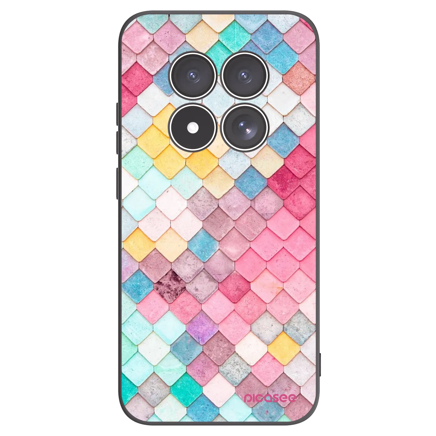 Picasee Xiaomi Redmi Note 15 Pro 5G Hülle - Schwarzes Silikon - Farbiges Dach