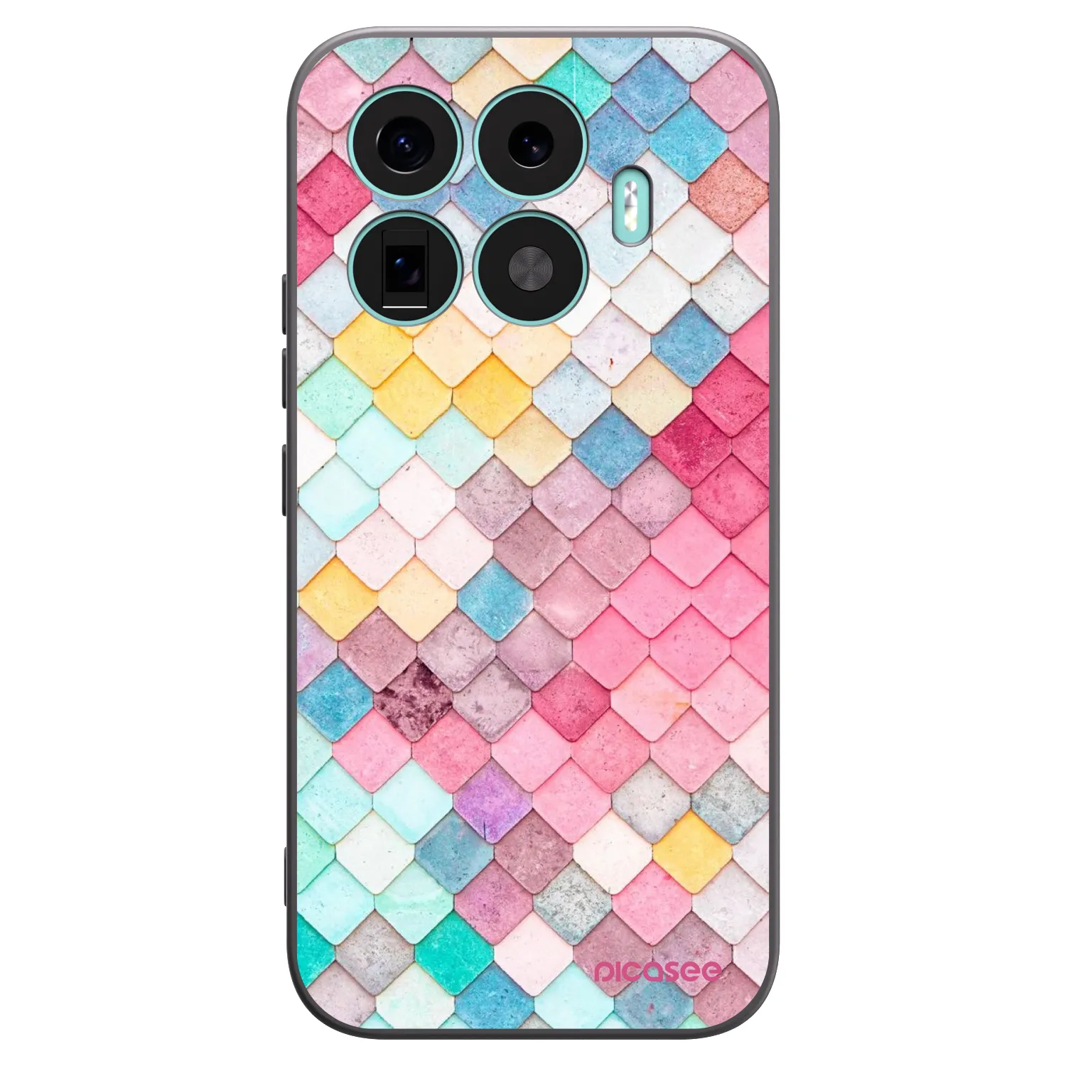 Picasee Xiaomi 17T Hülle - Schwarzes Silikon - Farbiges Dach