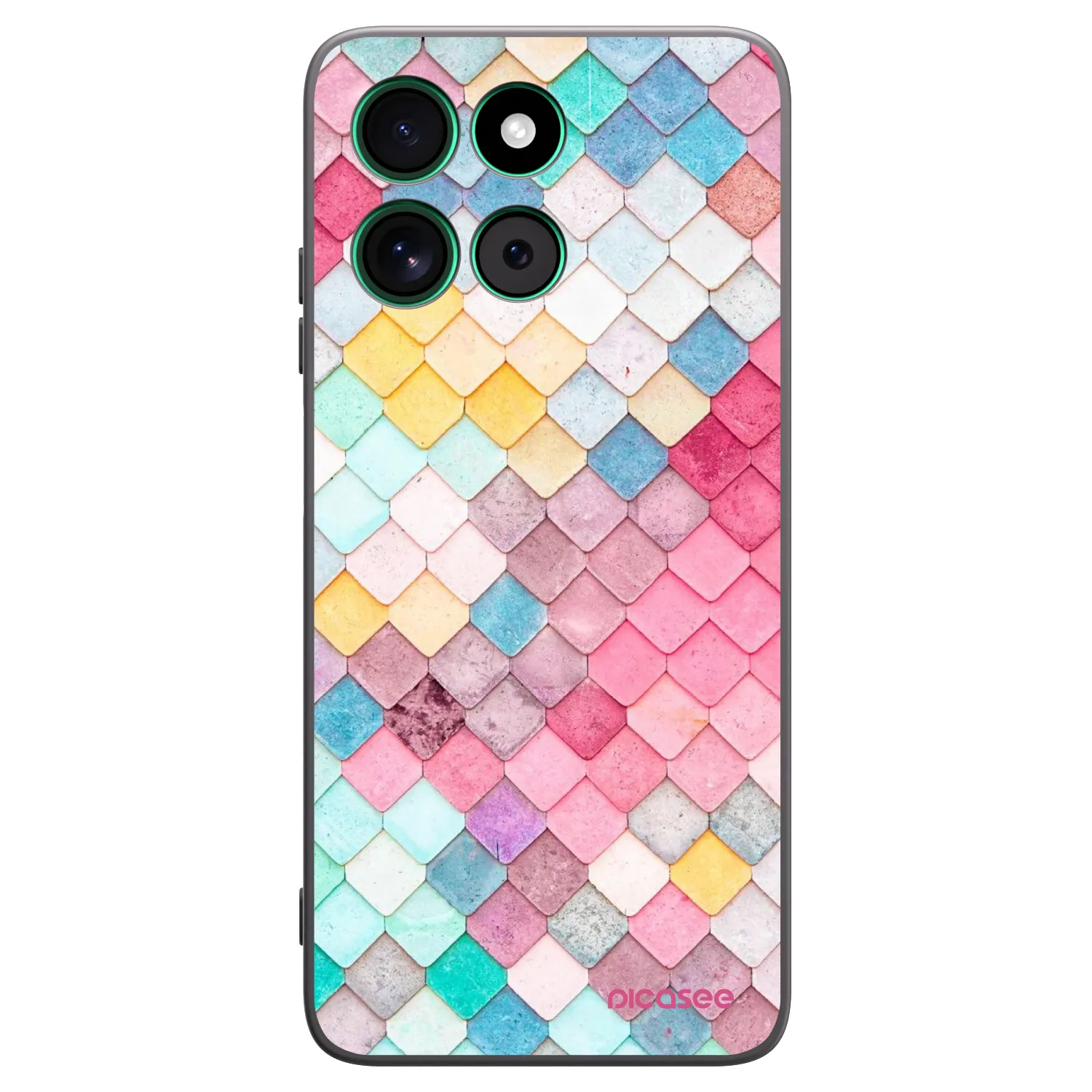 Picasee Motorola Moto G57 Power Hülle - Schwarzes Silikon - Farbiges Dach