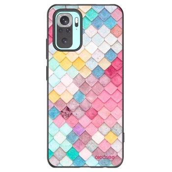 Picasee Xiaomi Redmi Note 10 Pro Hülle - Schwarzes Silikon - Farbiges Dach