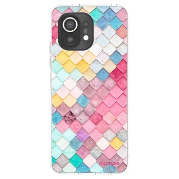 Picasee Xiaomi Mi 11 Hülle - Transparentes Silikon - Farbiges Dach