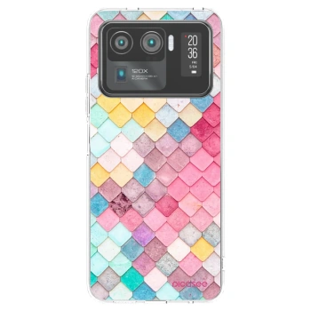 Picasee Xiaomi Mi 11 Ultra Hülle - Transparentes Silikon - Farbiges Dach