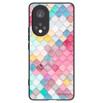 Picasee Honor 50 5G Hülle - Schwarzes Silikon - Farbiges Dach