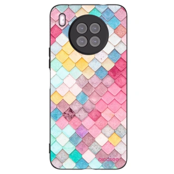 Picasee Huawei Nova 8i Hülle - Schwarzes Silikon - Farbiges Dach