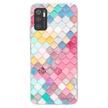 Picasee Xiaomi Poco M3 Pro 5G Hülle - Transparentes Silikon - Farbiges Dach