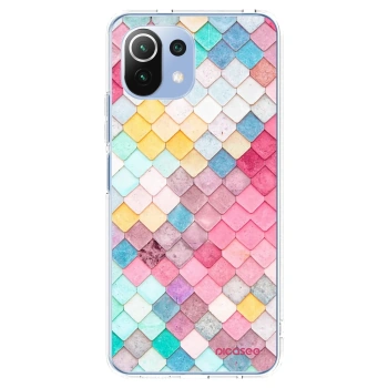 Picasee Xiaomi 11 Lite 5G NE Hülle - Transparentes Silikon - Farbiges Dach