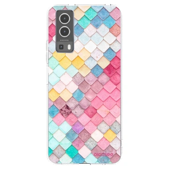 Picasee Vivo Y72 5G Hülle - Transparentes Silikon - Farbiges Dach
