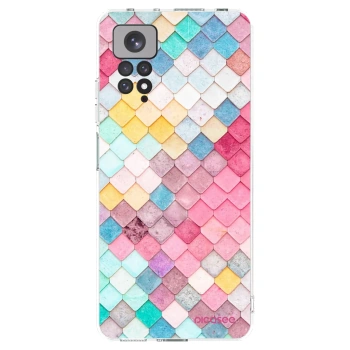 Picasee Xiaomi Redmi Note 11S 4G Hülle - Transparentes Silikon - Farbiges Dach