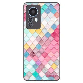 Picasee Xiaomi 12T Pro Hülle - Schwarzes Silikon - Farbiges Dach