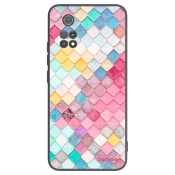 Picasee Xiaomi Poco M4 Pro Hülle - Schwarzes Silikon - Farbiges Dach