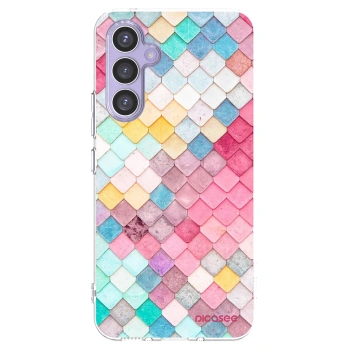 Picasee Samsung Galaxy A54 5G A546B Hülle - Transparentes Silikon - Farbiges Dach