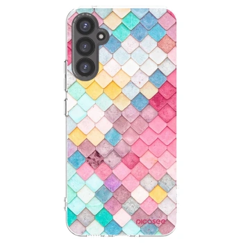 Picasee Samsung Galaxy A34 5G A346B Hülle - Transparentes Silikon - Farbiges Dach