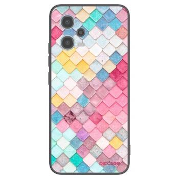 Picasee Xiaomi Redmi Note 12 5G Hülle - Schwarzes Silikon - Farbiges Dach