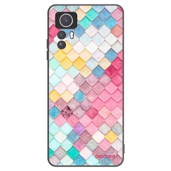 Picasee Xiaomi Redmi Note 12S Hülle - Schwarzes Silikon - Farbiges Dach