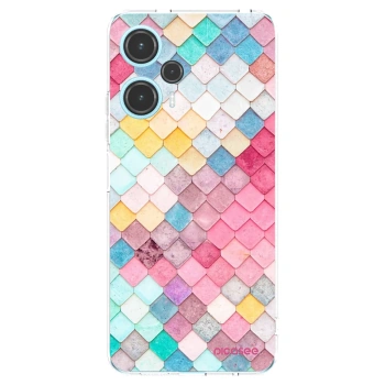 Picasee Xiaomi Poco F5 Hülle - Transparentes Silikon - Farbiges Dach