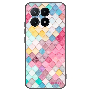 Picasee Xiaomi Poco X6 Pro Hülle - Schwarzes Silikon - Farbiges Dach