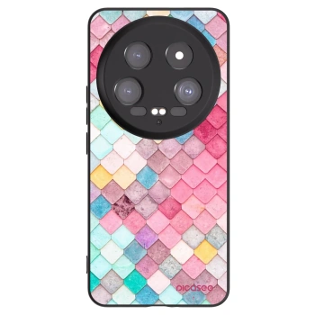 Picasee Xiaomi 14 Ultra Hülle - Schwarzes Silikon - Farbiges Dach