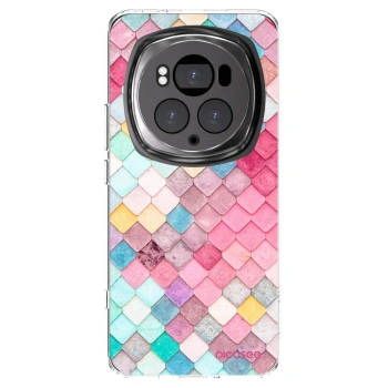 Picasee Honor Magic6 Pro Hülle - Transparentes Silikon - Farbiges Dach