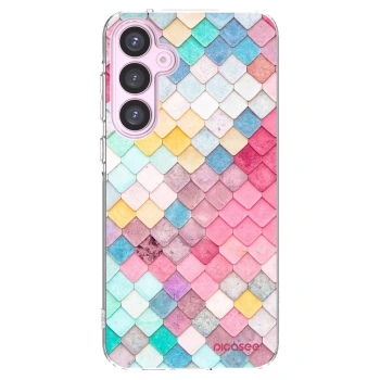 Picasee Samsung Galaxy A55 5G A556B Hülle - Transparentes Silikon - Farbiges Dach