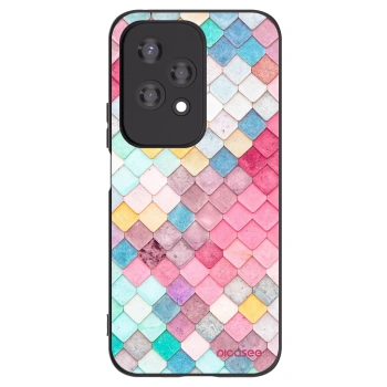 Picasee Honor 200 Lite Hülle - Schwarzes Silikon - Farbiges Dach