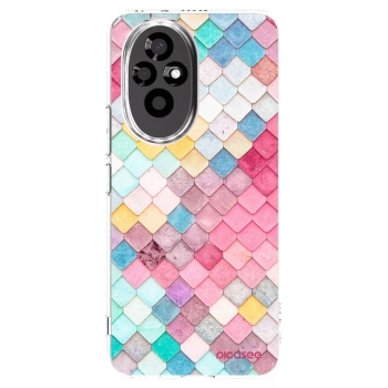 Picasee Honor 200 Pro 5G Hülle - Transparentes Silikon - Farbiges Dach