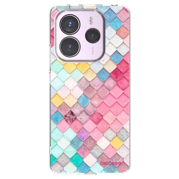 Picasee Xiaomi Redmi Note 14 5G Hülle - Transparentes Silikon - Farbiges Dach