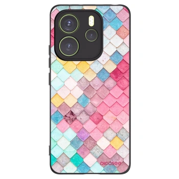 Picasee Xiaomi Redmi Note 14 4G Hülle - Schwarzes Silikon - Farbiges Dach