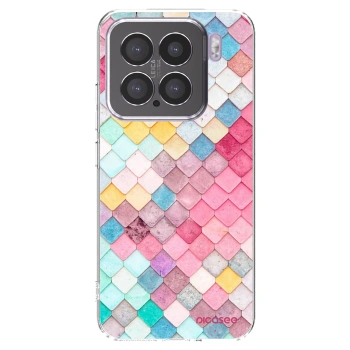 Picasee Xiaomi 15 Hülle - Transparentes Silikon - Farbiges Dach