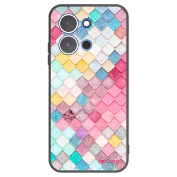 Picasee Xiaomi Redmi 15C 4G Hülle - Schwarzes Silikon - Farbiges Dach