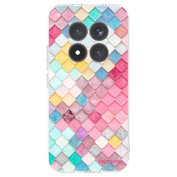 Picasee Xiaomi Redmi Note 15 Pro+ Hülle - Transparentes Silikon - Farbiges Dach