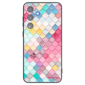 Picasee Samsung Galaxy S25 FE 5G Hülle - Schwarzes Silikon - Farbiges Dach